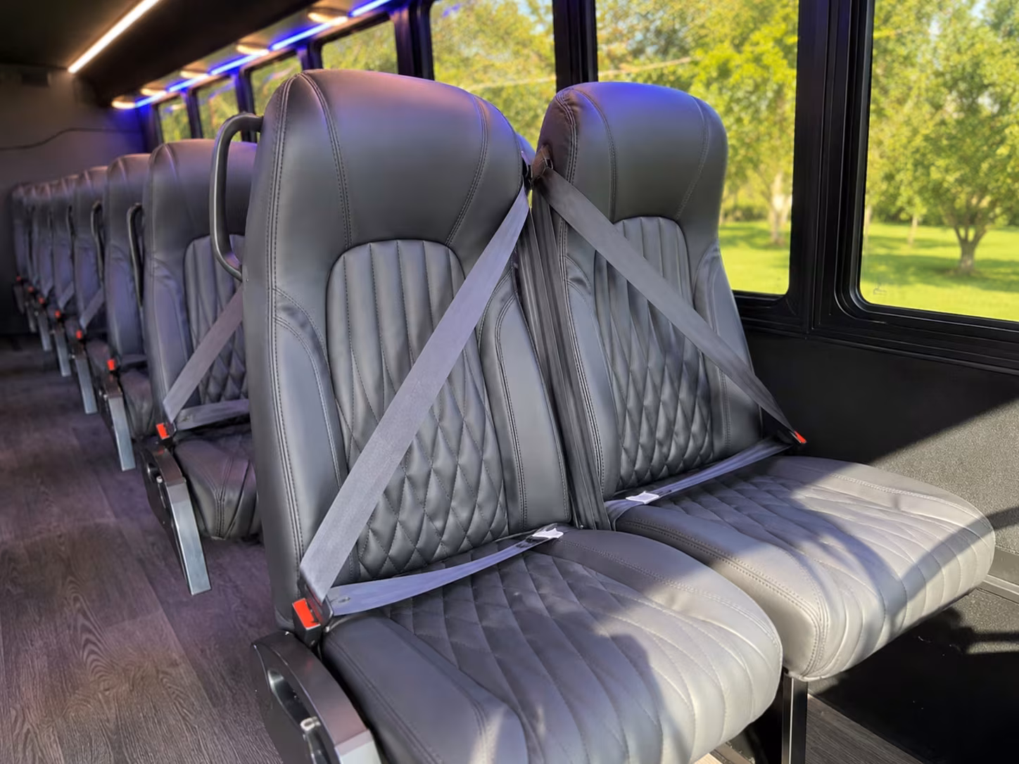 20 passenger minibus interior