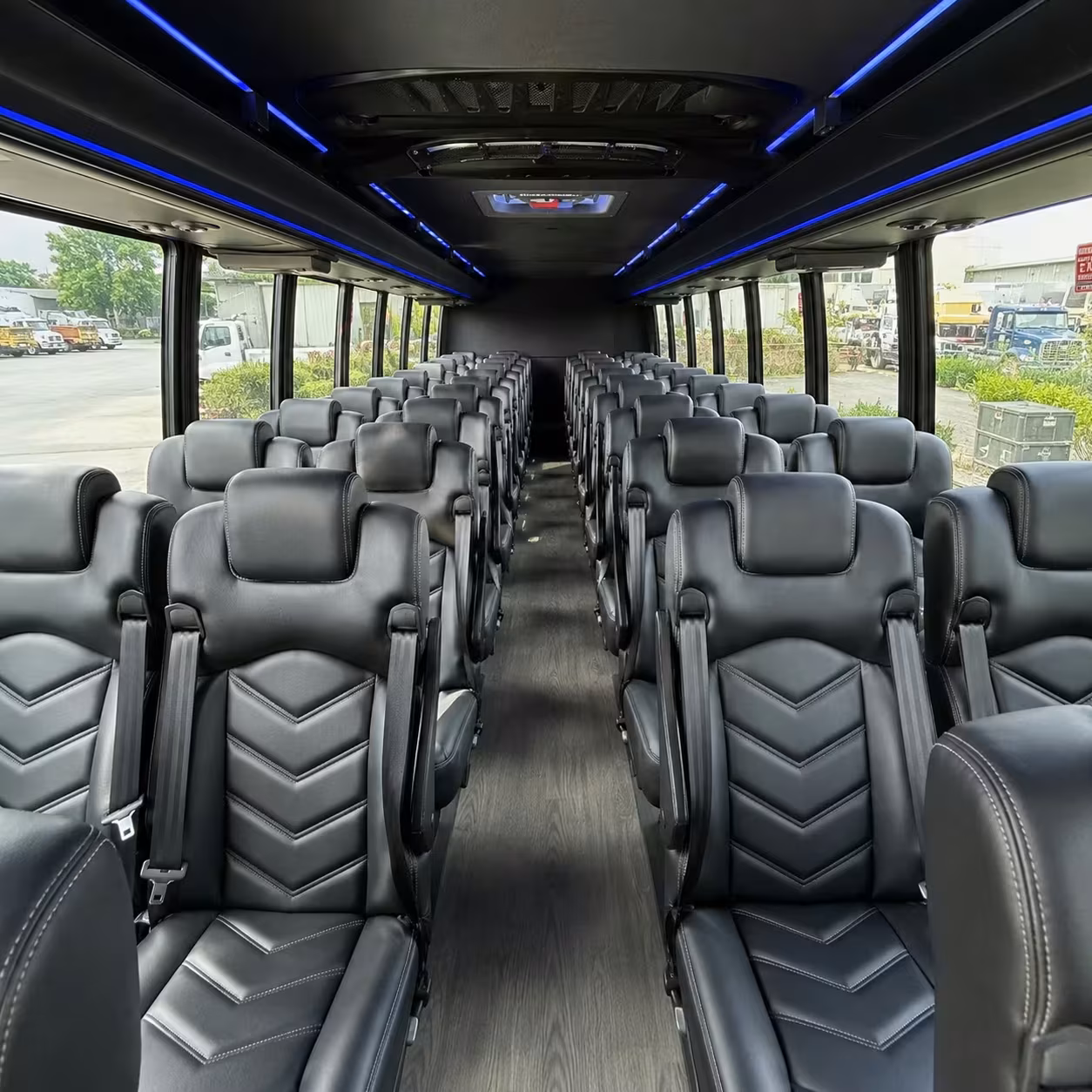 25 passenger minibus inside