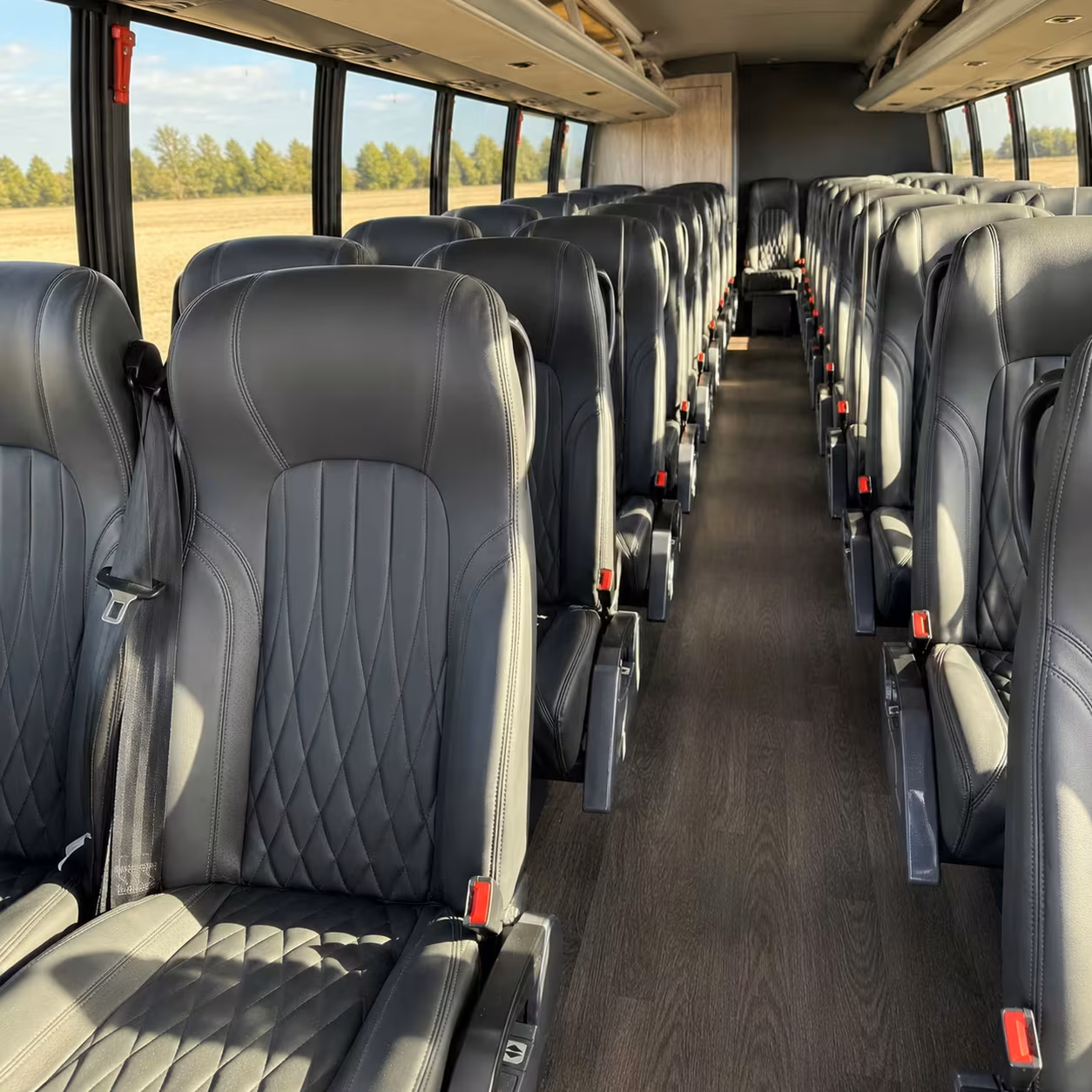 28 passenger minibus interior