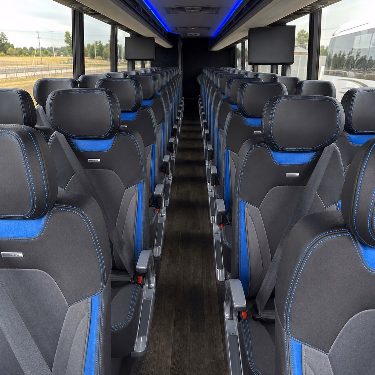 tacoma charter bus interior