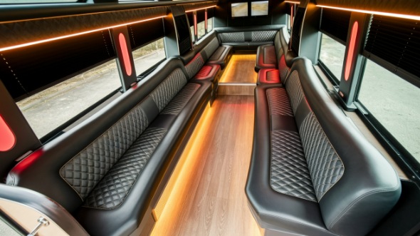 sprinter limo rental interior kent