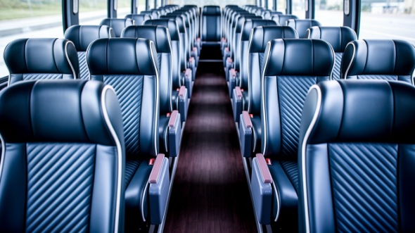 tacoma 54 passenger charter bus inside