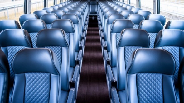 tacoma 54 passenger charter bus interior