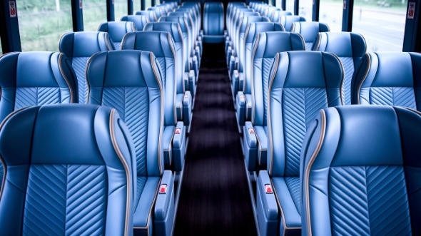 tacoma 56 passenger charter bus interior