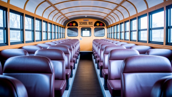 tacoma school bus rental interior